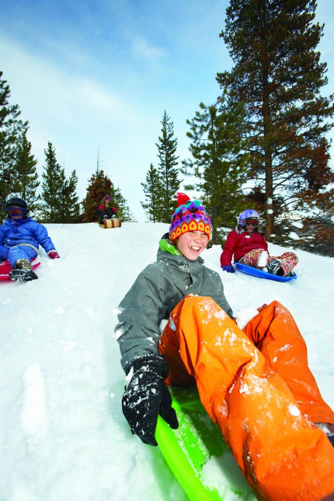 Snow Day Sledding